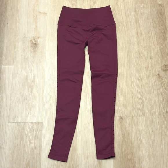 Spiritual Gangster Burgundy Leggings - Picture 5 of 5